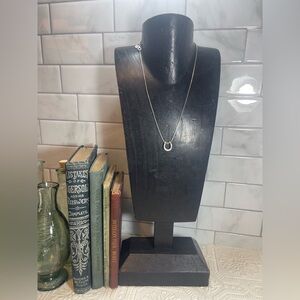Metalsmith Horseshoe Pendant on Box Chain. Martello Metalsmiths Sterling